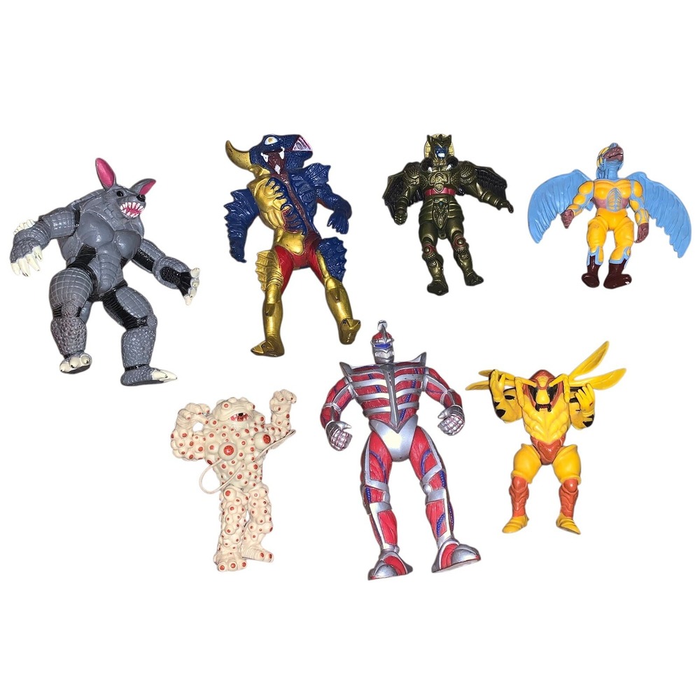 Lot Of 7‎ Vintage Power Rangers Figures
